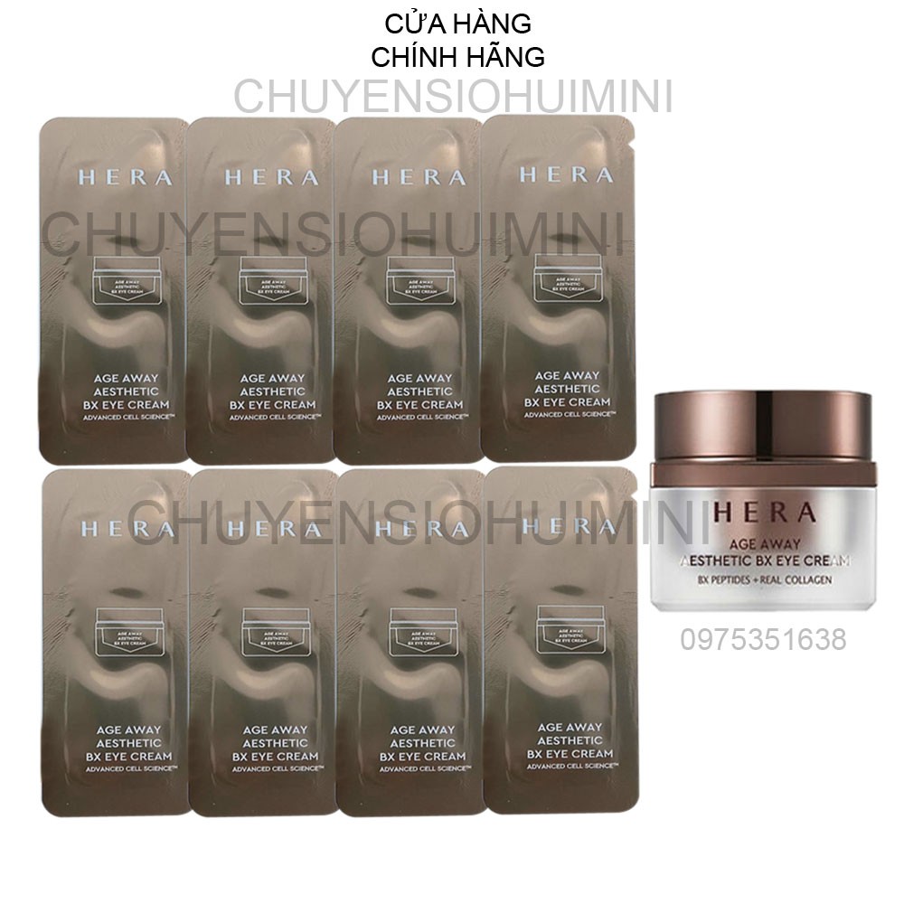 [Mới - Hot] Kem mắt Hera tím lấp đầy nếp nhăn, giảm thâm và bọng mắt - HERA Age Away Aesthetic Advanced Cell Science 1ml