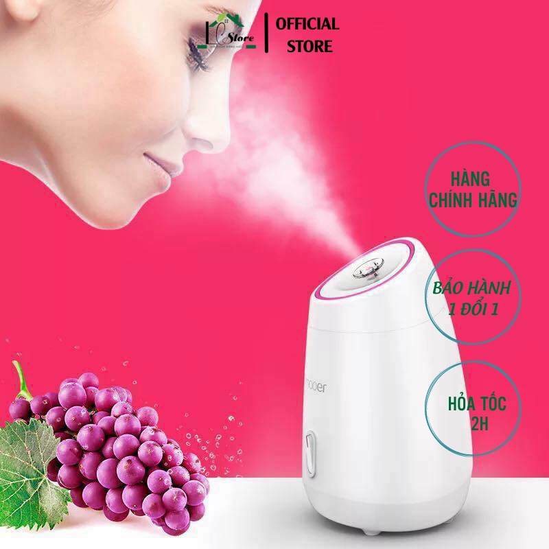 Máy xông da mặt hoa quả tươi tự động 2 in 1 MAOER - Máy xông hơi mặt thảo dược chất lượng