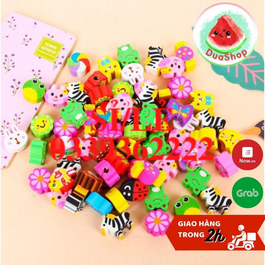 [ HAIANHSHOP ] Set 10 tẩy bút chì hoạt hình hàng to đẹp &gt;