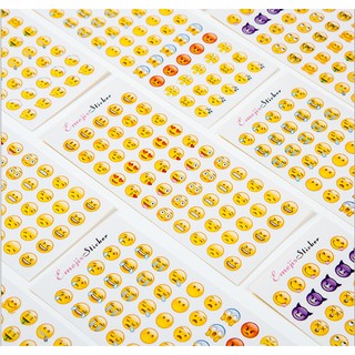 Z0440 Bộ 12 Tờ Sticker Cảm Xúc Bukao