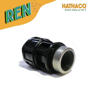Măng Sông 20 Ren Trong 20 - 25 (ren 1/2" - 3/4") HATHACO Nối Ống HDPE