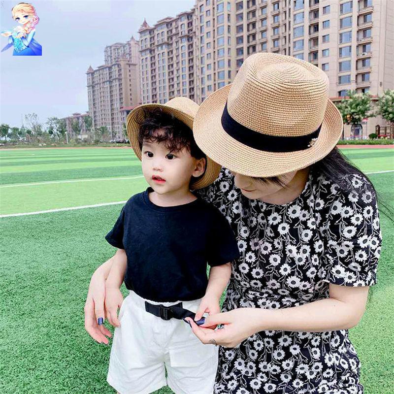 Nón Cói Che Nắng Đi Biển Mùa Hè In Họa Tiết Hoạt Hình Cho Mẹ Và Bé