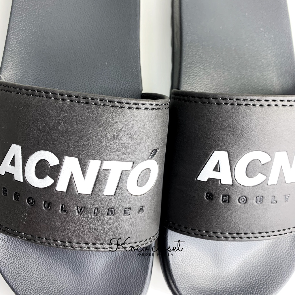 Dép Spao Seoul Vibes Acnto Gray Quai Ngang Chính Hãng Màu Xám