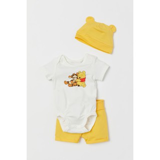 Set 3 ct gấu pooh vàng hm uk