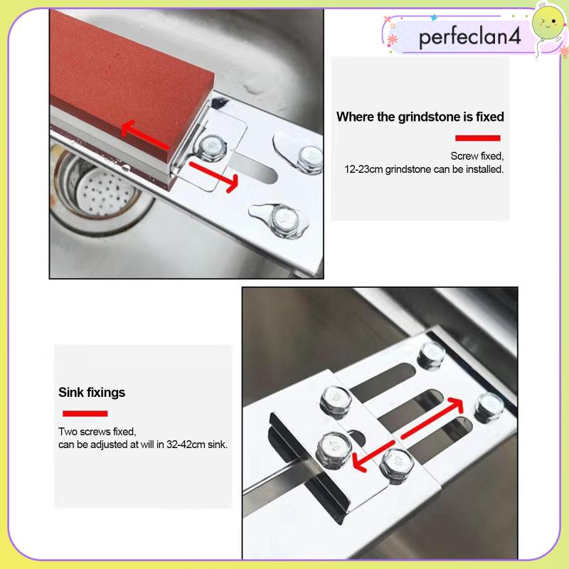 Giá Đỡ Đá Mài Dao Có Thể Điều Chỉnh Cho Bồn Rửa Nhà Bếp Perfeclan4