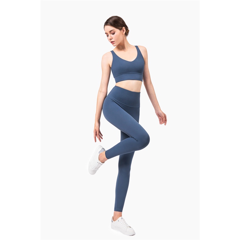 Set bộ tập yoga, gym, thể thao nữ vải Nuls trơn cao cấp