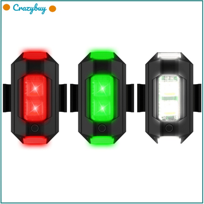 Cr Đèn Led Cảnh Báo Chống Va Chạm Sạc Pin 110mah Type-C Nhiều Màu Sắc Cho Xe Hơi Điều Khiển Từ Xa