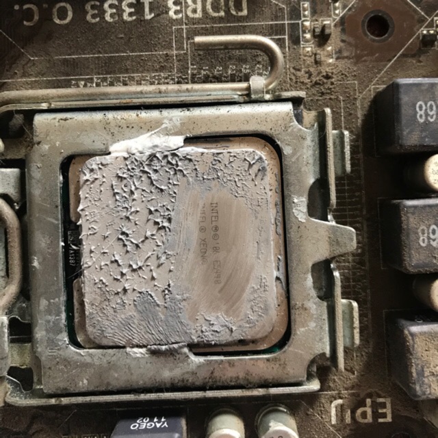 CPU intel xeon E5440 socket 775 + xác main asus g41