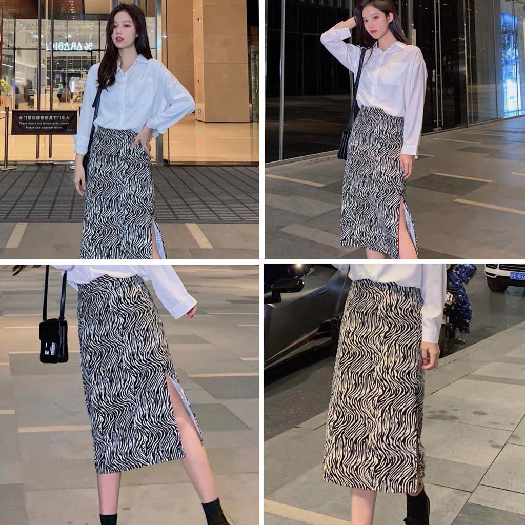 Chân váy da beo dài lưng cao thời trang cho nữ-LITASTORE | BigBuy360 - bigbuy360.vn
