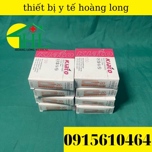 Lưỡi dao mổ kiato số 20 hộp 100 cái