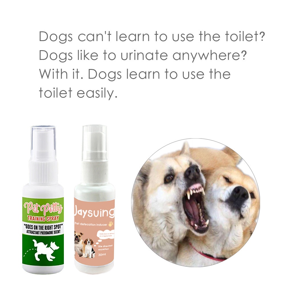Xịt cho chó cưng cảm ứng chó đi vệ sinh huấn luyện chó con định vị đi vệ sinh cho thú cưng trong bô đào tạo phun 30ml