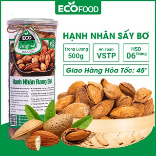 Hạnh nhân Rang Bơ 500g  Ecofood - Đồ ăn vặt Việt Nam - Giao hàng hỏa tốc
