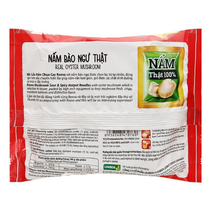 MÌ LẨU NẤM CHUA CAY REEVA