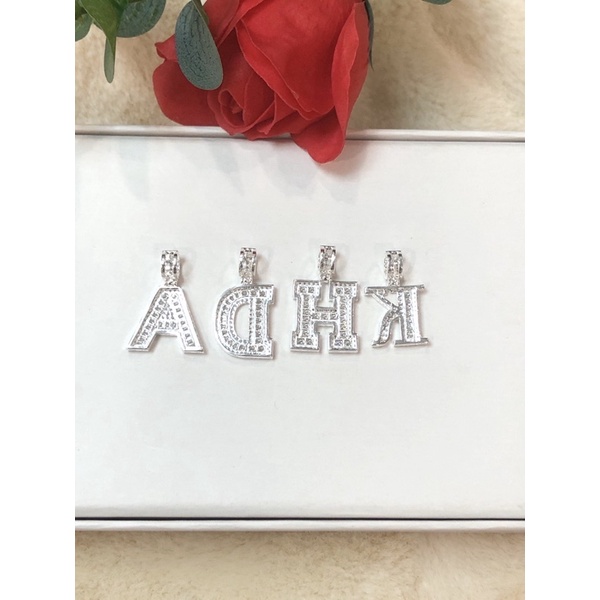 Mặt dây chuyền chữ cái bạc ta gắn đá Piaget mẫu mới-Minh Tâm Jewelry