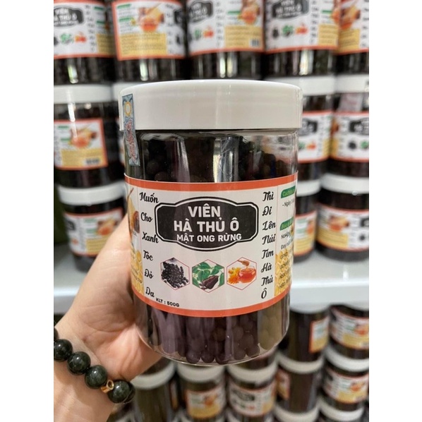 Viên Hà thủ ô mật ong 1 kg ngon tác dụng đen tóc
