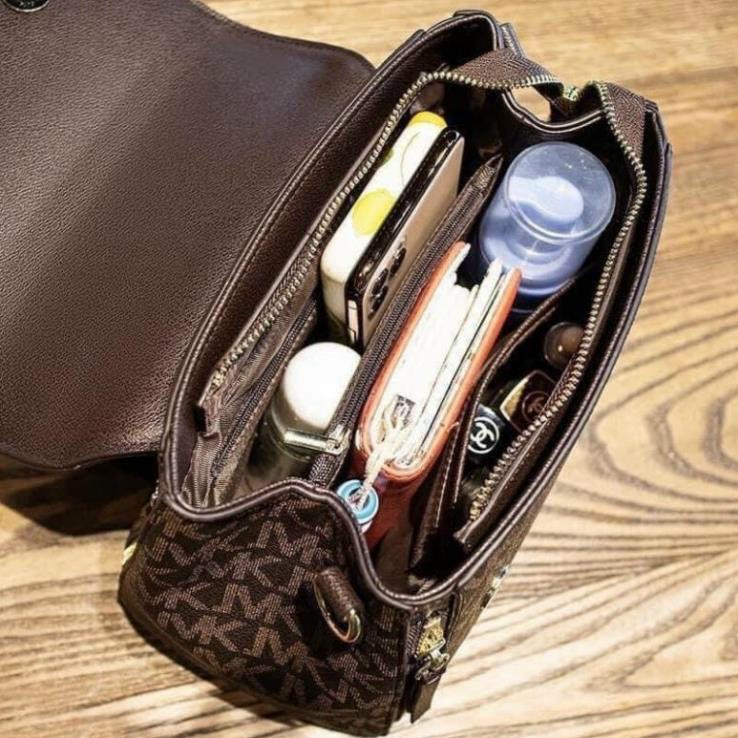 Túi xách nữ nhiều ngăn, túi công sở họa tiết thời trang cá tính kèm dây đeo vai