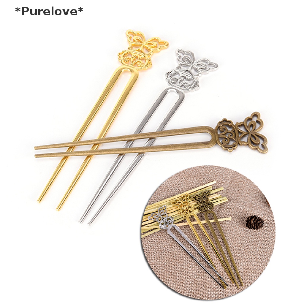 1 Kẹp Tóc Kim Loại Hình Vuông Phong Cách Retro