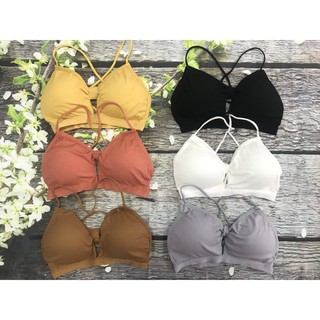 Áo bra nơ xinh xắn, áo lót quây ngực không gọng bralette, Leblurshop