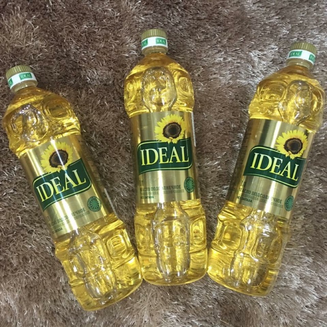 Combo 3 chai Dầu hướng dương Nga "IDEAL" nhập khẩu nguyên chai