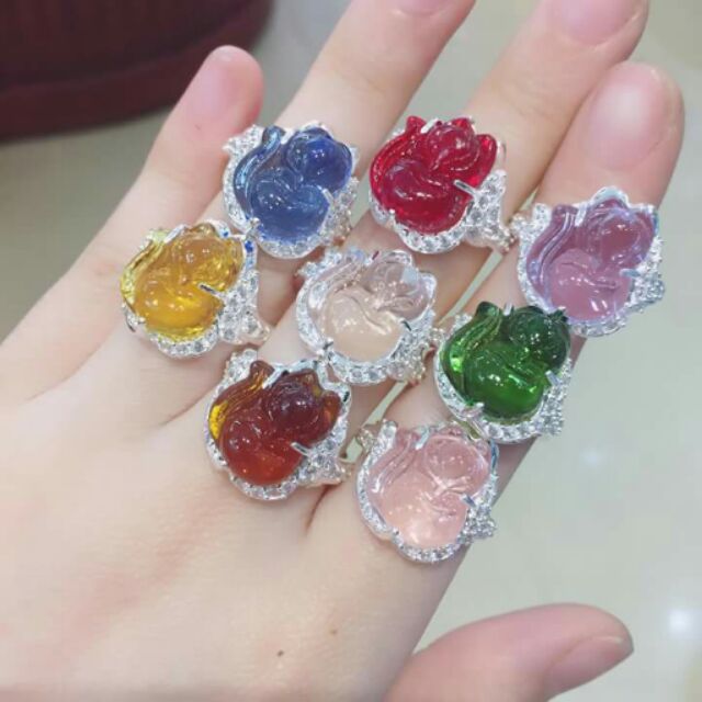 Nhẫn hồ ly bạc nữ