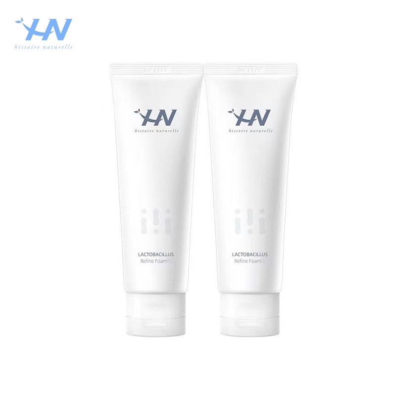 Sữa rửa mặt chứa lợi khuẩn HISTOIRE NATURELLE Lactobacillus Refine Foam 80g sét 1+1