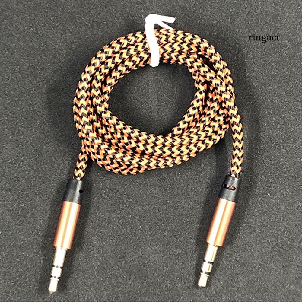 Cáp Chuyển Đổi Âm Thanh Dây Bện Dài 1m Với Giắc Cắm 3.5mm Dành Cho Loa Pc Dvd