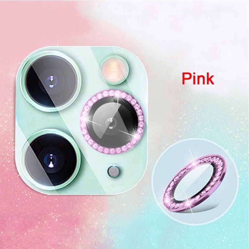 ộ 3 mắt dán camera cho iPhone 13 Mini, 13, 13 Pro, 13 Pro Max kim cương đính đá sang chảnh