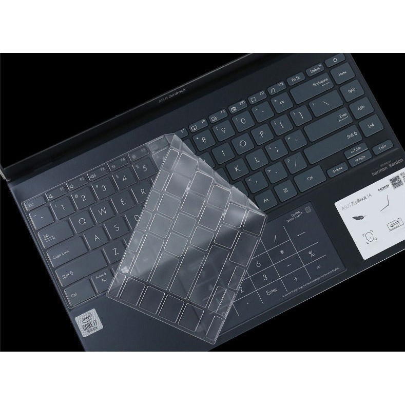 [Hàng Đặc Biệt] Miếng Phủ Bảo Vệ Bàn Phím Asus ZenBook 14 2020 Nhựa TPU Cao Cấp