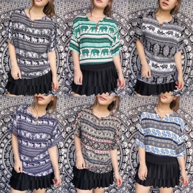 Áo thổ cẩm nam nữ mặc đều đc. Áo thổ cẩm đi biển.