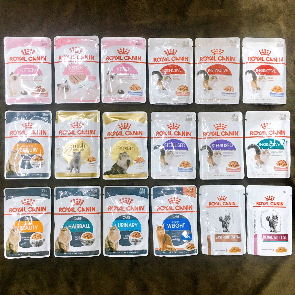 Pate Royal Canin Cho Mèo 85g mèo con, mèo lớn, đẹp da lông, tiêu hóa các loại