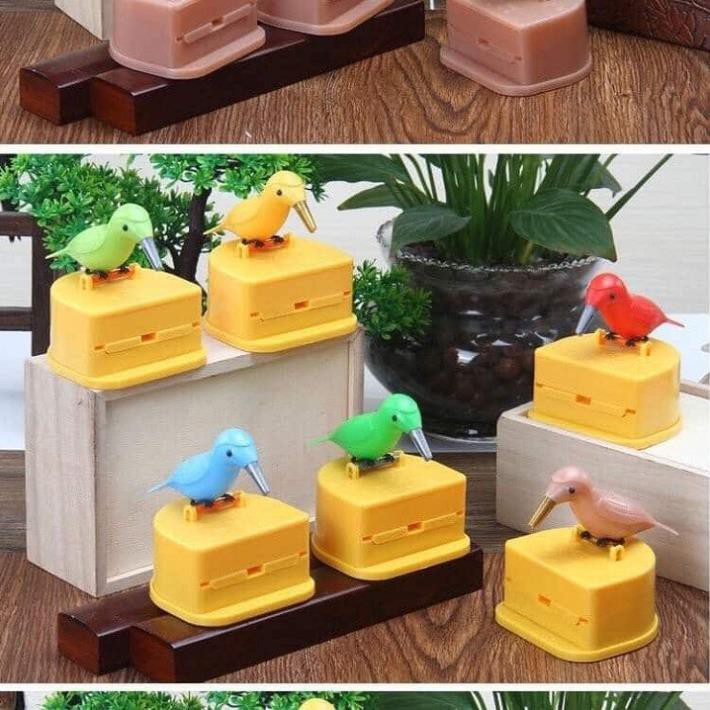 Ống tăm chim gõ kiến  tự động nhả tăm