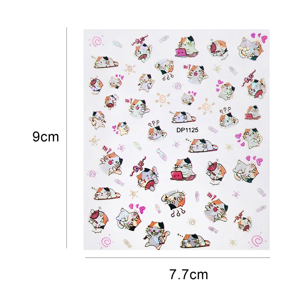 Miếng Dán Trang Trí Móng Tay 3D Lãng Mạn