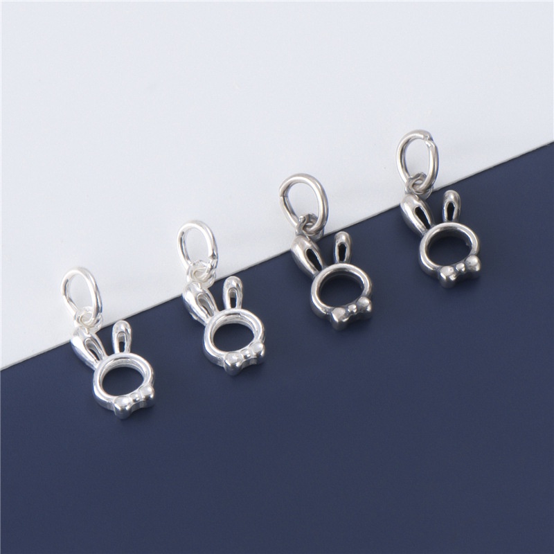 Mặt Dây Chuyền Bạc S925 Hình Chú Thỏ Hoàng Đạo Thái Lan Độc Đáo