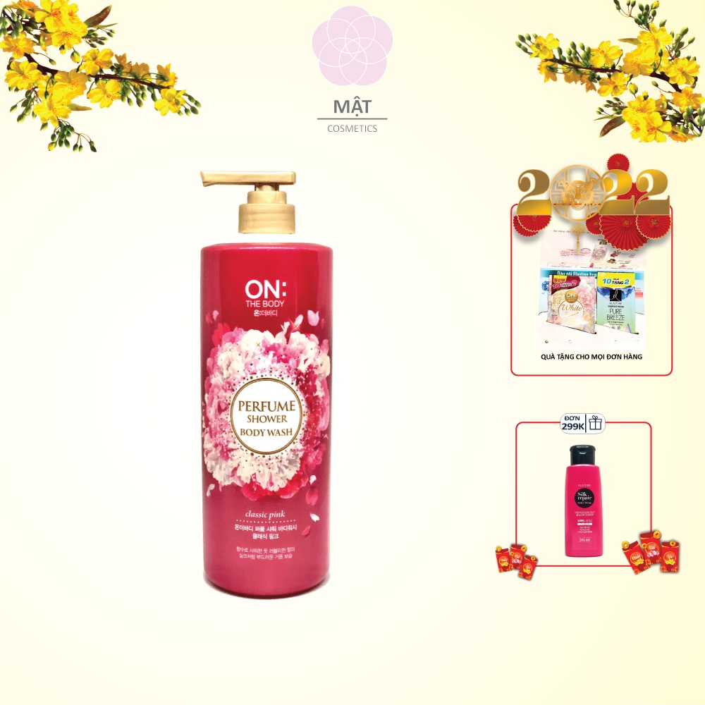 Sữa Tắm nước hoa On The Body Perfume Classic Pink 1000g