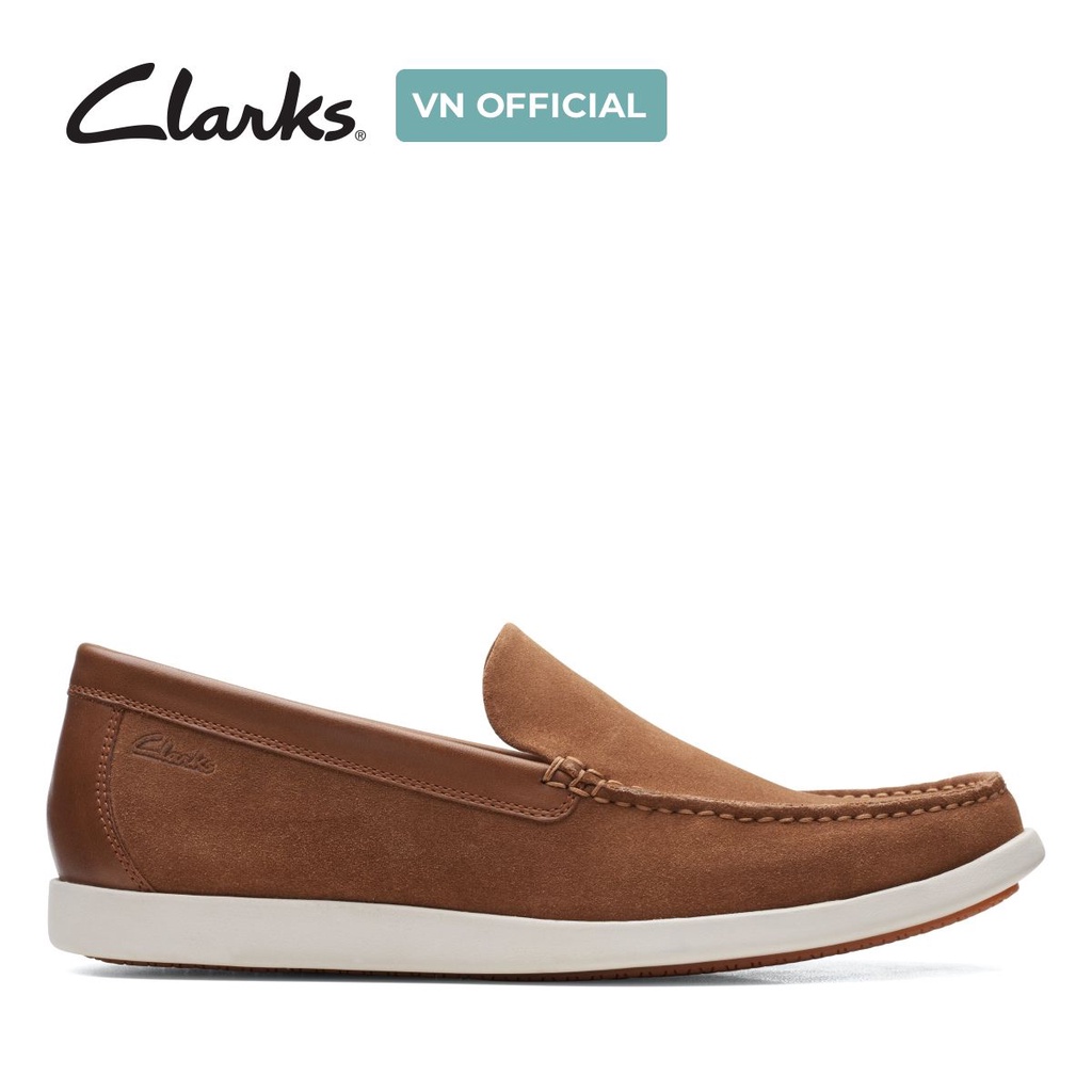 Giày Lười Nam CLARKS Ferius Creek Màu Nâu