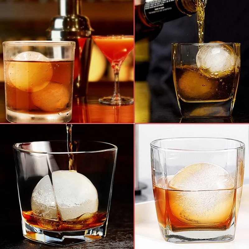 Khuôn Làm Nước Đá Hình Quả Bóng Tròn Bằng Nhựa 5CM Tiện Dụng Cho Nhà Bếp/Quán Bar