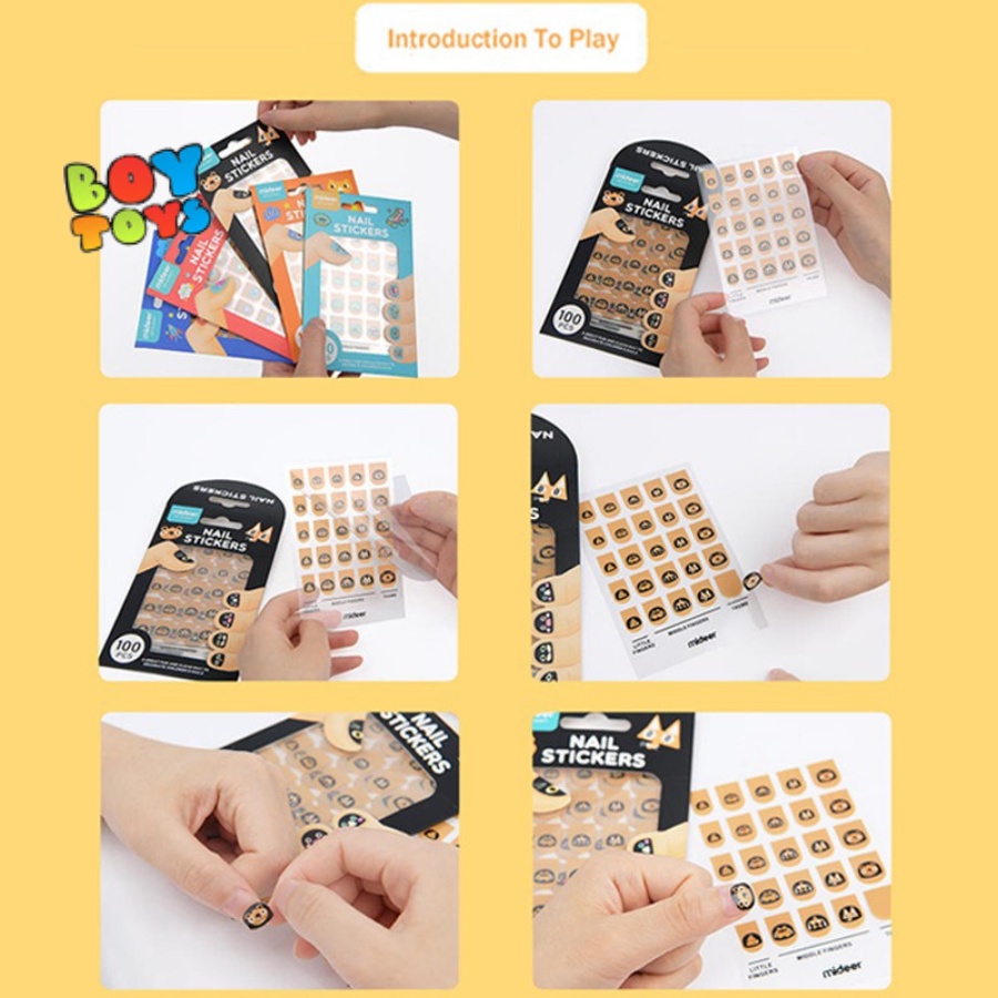 Hình dán móng tay cao cấp Mideer dễ thương cho bé gái