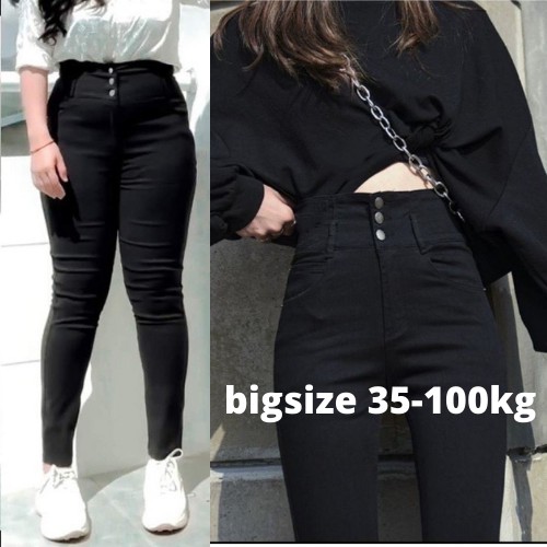 BIG SIZE 35 -95kg| Sale Quần Skinny Co giãn 4 chiều CẠP SIÊU CAO 3 khuy, Chất đẹp loại 1, quần jean giấy 3 khuy