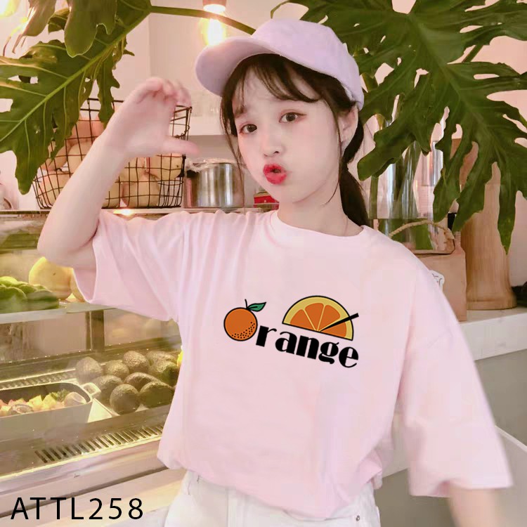 [FREE SHIP ĐƠN TỪ 50K] Áo phông cam ORANGE in ngực HARI0520 1