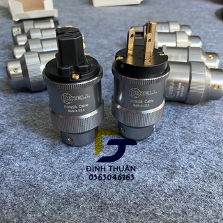 Cặp phích nguồn cắm điện chuẩn châu âu krell mạ cao cấp đầu nối âm thanh iec