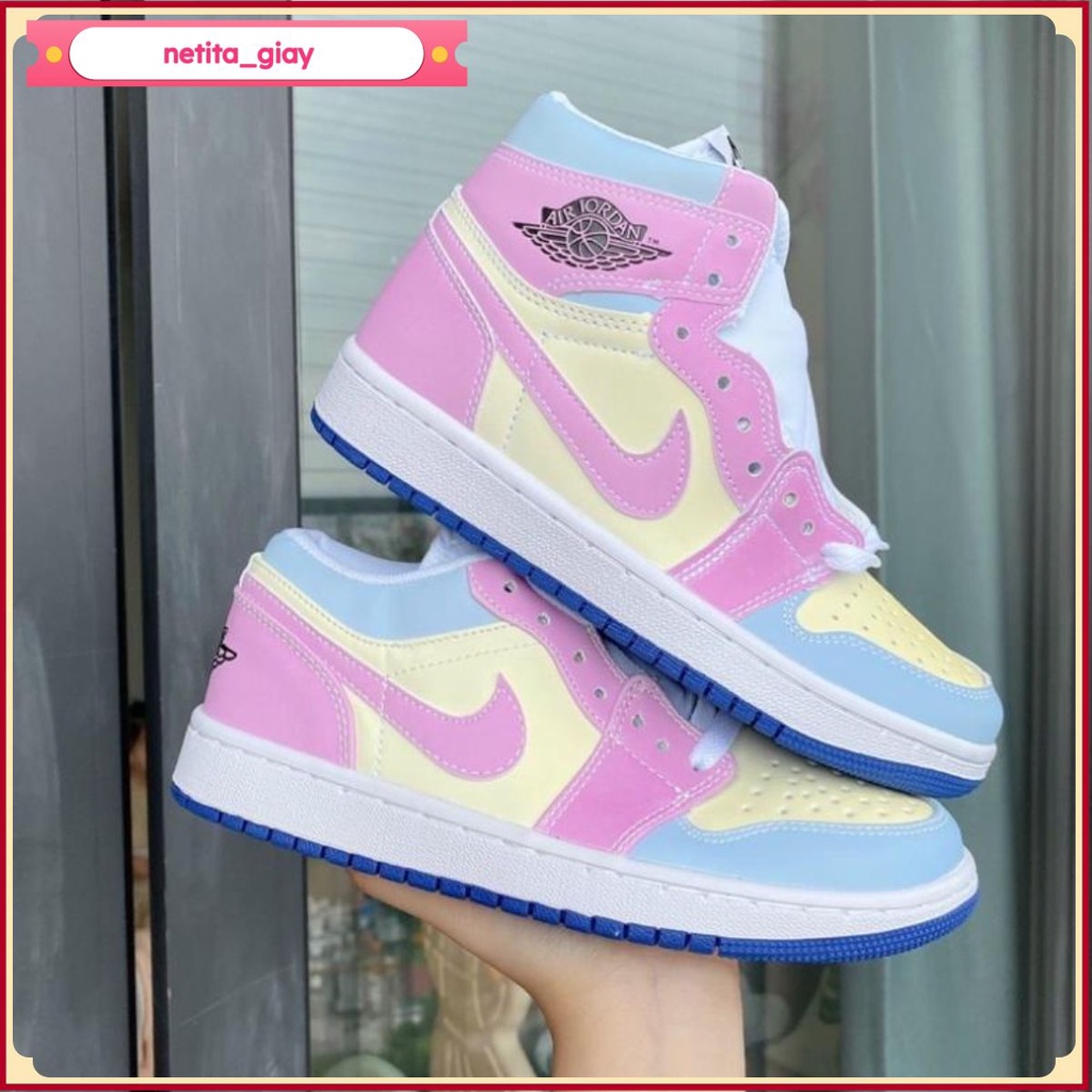 Giày thể thao Jordan đổi màu khi ra nắng cực chất, GiàY JD đổi màu cổ cao cổ thấp nam nữ Full Box Bill