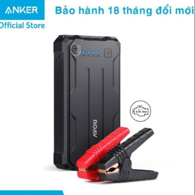 Pin sạc dự phòng kiêm Bộ kích bình ô tô ROAV Jump Starter Pro (by Anker)/Philips