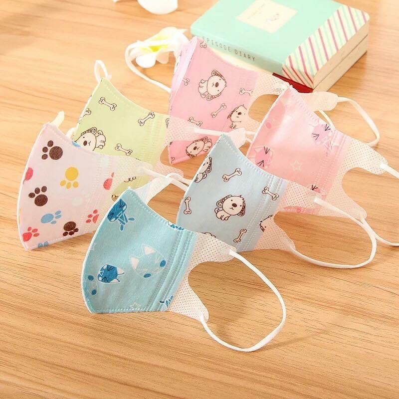 Set 10 KHẨU TRANG 3D CUTE CHO BÉ TỪ 3 THÁNG ĐẾN 10 TUỔI, DÀNH CHO TRẺ EM | BigBuy360 - bigbuy360.vn