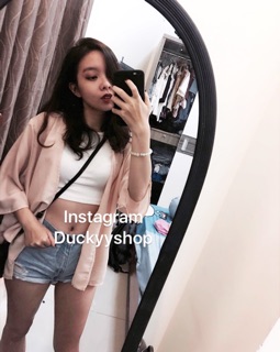 Áo kimono trơn ( màu nude)