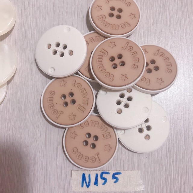 Combo 5 nút áo size to N152-N155