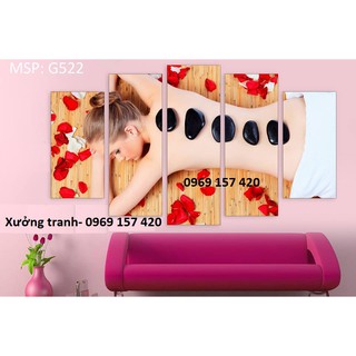 Bộ Tranh Ghép 5 Tấm Spa size L 1mx1m5