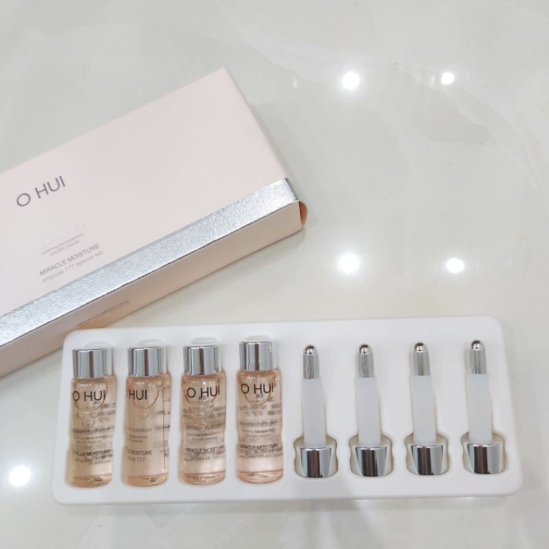 Sample 10 Gói Tinh Dầu 777 Dưỡng Ẩm, Cấp Nước Ohui Miracle Moisture Ampoule 777