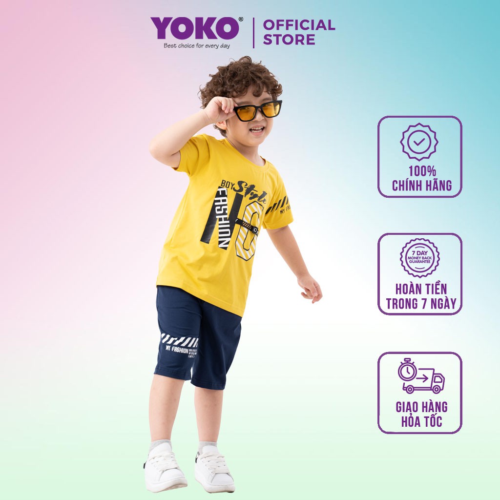 Bộ Quần Áo Thun Tay Ngắn Bé Trai (1-5 Tuổi) YOKO KID'S FASHION 20445T