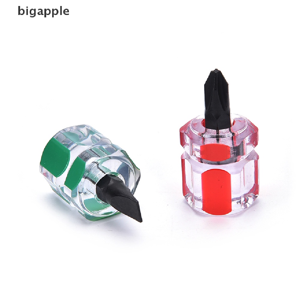 bigapple 2pcs Mini Screwdriver Mini Screw Driver Short Small Split Repair Tools Kit Set, RDG