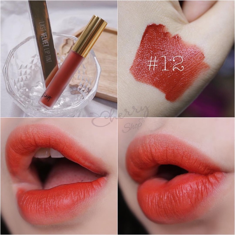 Son Kem Lì Lâu Trôi Bền Màu Không Khô Môi Bbia Last Velvet Lip Tint Version 1 Màu Đỏ Cam Bbia 02